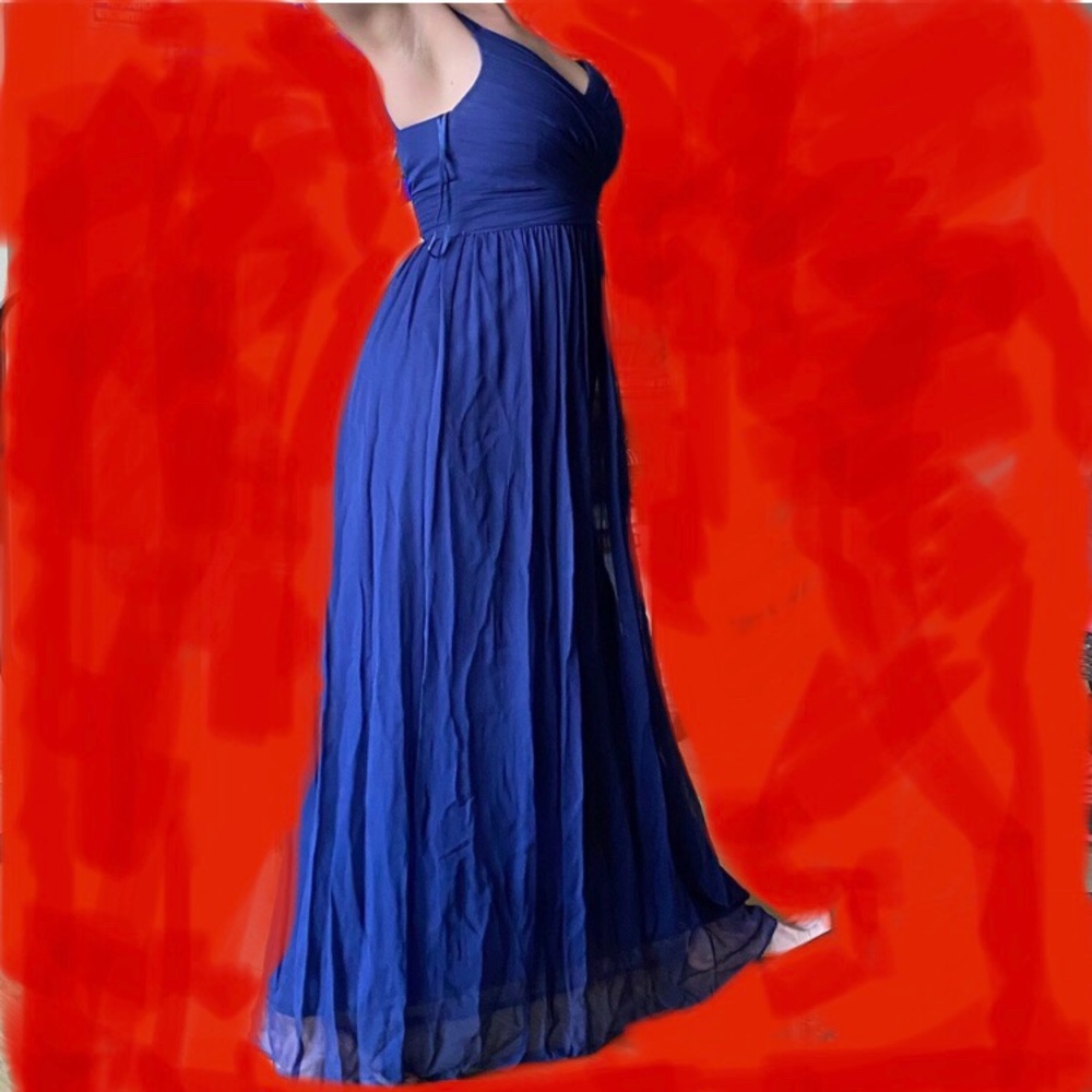 Ann Taylor Silk Pleated Cross Front Dress